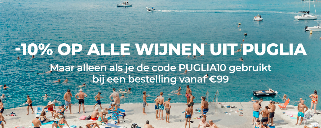 -10% OP ALLE WIJNEN UIT PUGLIA