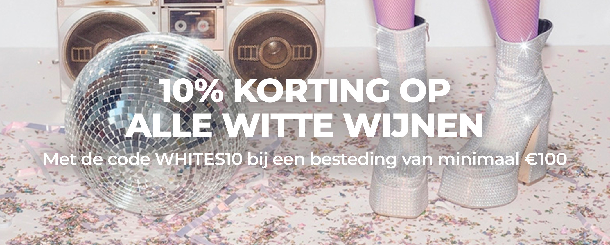 Probeer 10% KORTING OP ALLE WITTE WIJNEN